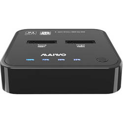 Док-станція для наувачів Maiwo 2*SATA M.2 SSD Key B/B+M USB 3.1 Gen1 Type-C K3016SG1 smart