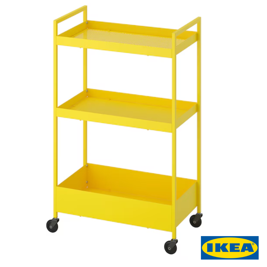 Візок IKEA NISSAFORS Жовтий 205.808.47