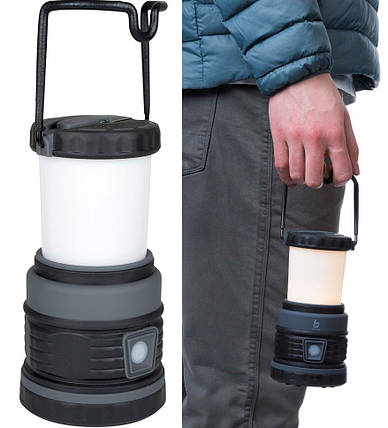 Кемпінговий ліхтар-зарядка Bo-Camp Delta High Power Led Rechargable 200 Lumen (Black/Anthracite), фото 1