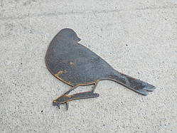 Птах з металу 2 мм, декор. №3