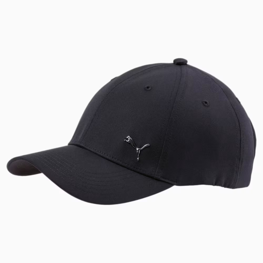 Кепка Puma Metal Cat Cap 021269 01 (чорна, поліестер, з регулятором, спортивна, логотип пума)