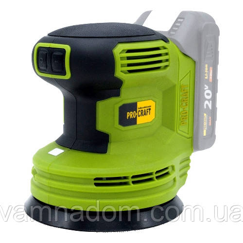 Акумуляторна ексцентрикова шліфмашина Procraft PX20 (Без АКБ і ЗП), фото 1