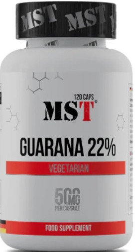 Енергетик гуарана 22% MST Guarana 22% 120 caps