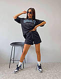 Жіночий літній костюм: футболка вільного крою та шорти "Brooklyn", фото 3