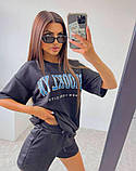 Жіночий літній костюм: футболка вільного крою та шорти "Brooklyn", фото 5