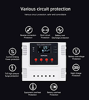 Контролер розряду 20 А акумуляторної батареї 12 в 24 в 48 в Контролери заряду сонячних батарей DEMUDA KDY-20A