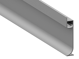 Алюмінієвий профіль для світлодіодної стрічки плінтус АЛ-92 3 метра анодований накладний LEDUA