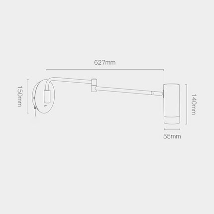 Бра 5199 Black-Chrome, фото 2