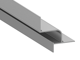 Алюмінієвий профіль для світлодіодної стрічки АЛ-91 3 метр тіньового шва LEDUA