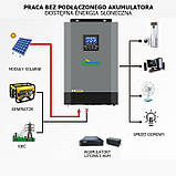 Солнечный фотоэлектрический инвертор OFF-GRID PGF OG-5500 MPPT 5.5KW + WiFi, фото 9