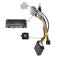 Штатний комплект перехідна рамка з проведенням Lesko 9" Dodge Journey 2009-2012 (0000) + canbus 2 шт., фото 5