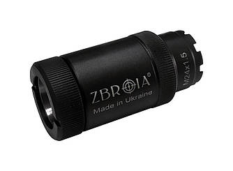 Полум'ягасник ZBROIA для АК кал. 5,45. Різьба М24x1.5R