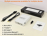 Джерело безперебійного живлення WGP 103 DC UPS 10400mAh безперебійник для роутера 5V/9V/12V 10400 mAh White, фото 9