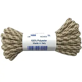 Туристичні шнурки LOWA Trekking 180 см для трекінгових черевиків, класичні в берці, колір пустеля