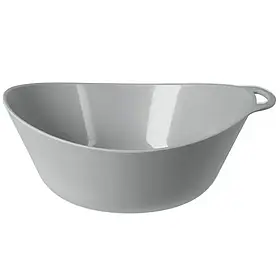 Походна миска Lifeventure Ellipse Bowl 450 мл, легкий пластик, сірий колір, без BPA