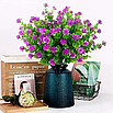 Штучні квіти для декору стійкі до будь-яких погодних умов кольоровий фіолетовий, фото 3
