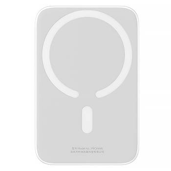 Зовнішній акумулятор повербанк з підтримкою MagSafe BASEUS Magnetic Mini 20W 6000mAh (білий)
