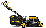 Самохідна косарка 2800 об/хв 4,85 кВт Powermat PM0615 газонокосарка-тример бензинова, фото 4