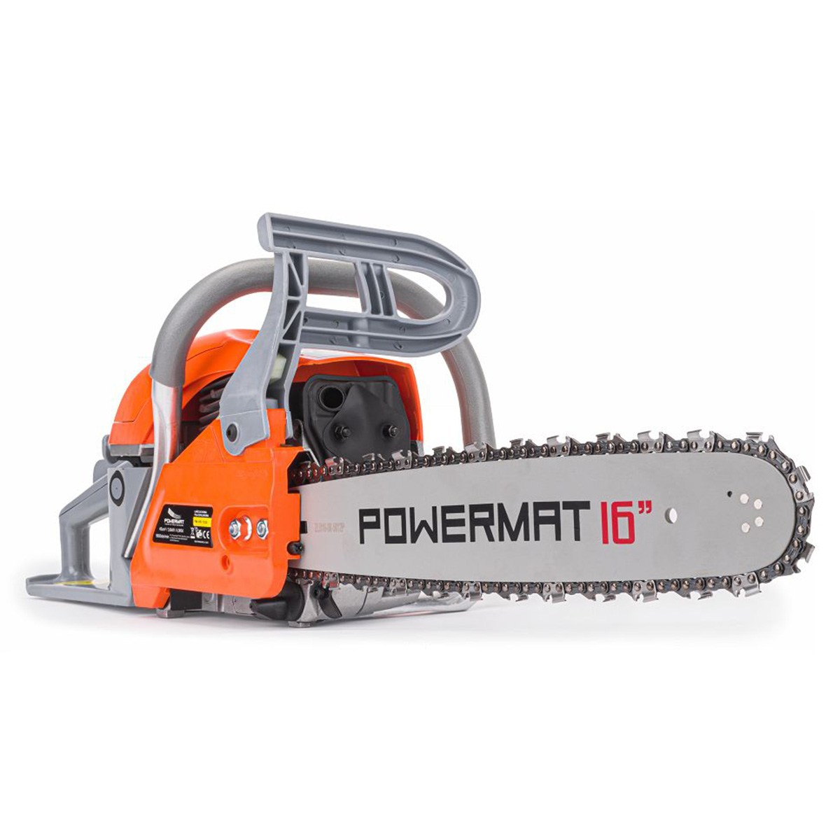 Бензопила для заготівлі дров 4.9 к.с., 4,8 кВт/6,5 км Powermat PM0463 бензопили для саду