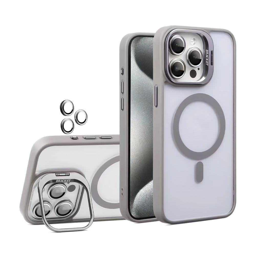 Чохол з підставкою U1 Magsafe Case для Apple iPhone 13 Pro Max Light Grey, фото 1