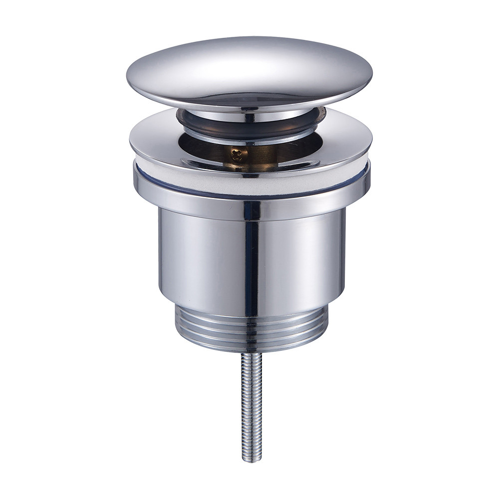 ITF 1083 донний клапан автомат 1 1/4" ITAL з гвинтом (коробка) (хром) {50}, фото 1