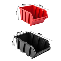 Настінна панель органайзер для інструментів 173х78см 50 контейнерів, фото 3