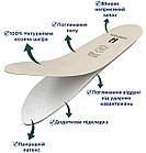 Устілки шкіряні латексні антибактеріальні Soft розмір 39-40, фото 6