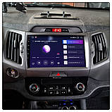 Al Штатна магнітола для Kia Sportage 3 2010-2014 екран 9" 4/64 Gb CarPlay 4G Wi-Fi GPS Prime Android, фото 6