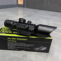 Оптичний приціл SPINA OPTICS M9 LS3-10x42E з ЛЦВ, 3-10x42, червоний лазер, фото 4