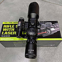 Оптичний приціл SPINA OPTICS M9 LS3-10x42E з ЛЦВ, 3-10x42, червоний лазер, фото 6