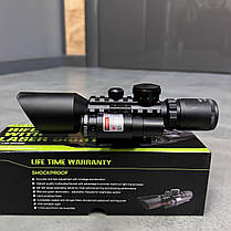 Оптичний приціл SPINA OPTICS M9 LS3-10x42E з ЛЦВ, 3-10x42, червоний лазер, фото 3