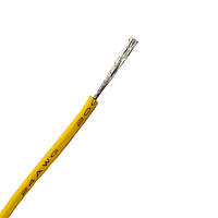 Провід монтажний 24AWG супергнучкий силіконовий (жовтий)