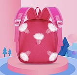 Рюкзак для дівчинки Ельза та анна рожевий корпусний з спинкою, фото 2