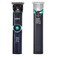 Машинка (триммер) для стрижки волосся VGR V-671 Professional, 4 насадки, LED Display, фото 4