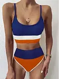 Спортивний жіночий купальник з топом та високою посадкою, фото 4