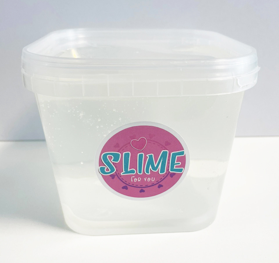 Прозорий Слайм Slime for you 1000 мл Прозора База для Слайма 1 літр (00214)