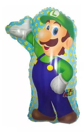 Фольгована кулька Супер Маріо 68х43см (26") | Синий, фото 1