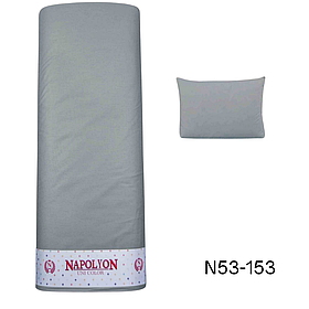 Поплін однотонний, темно-сірий/графітовий №53