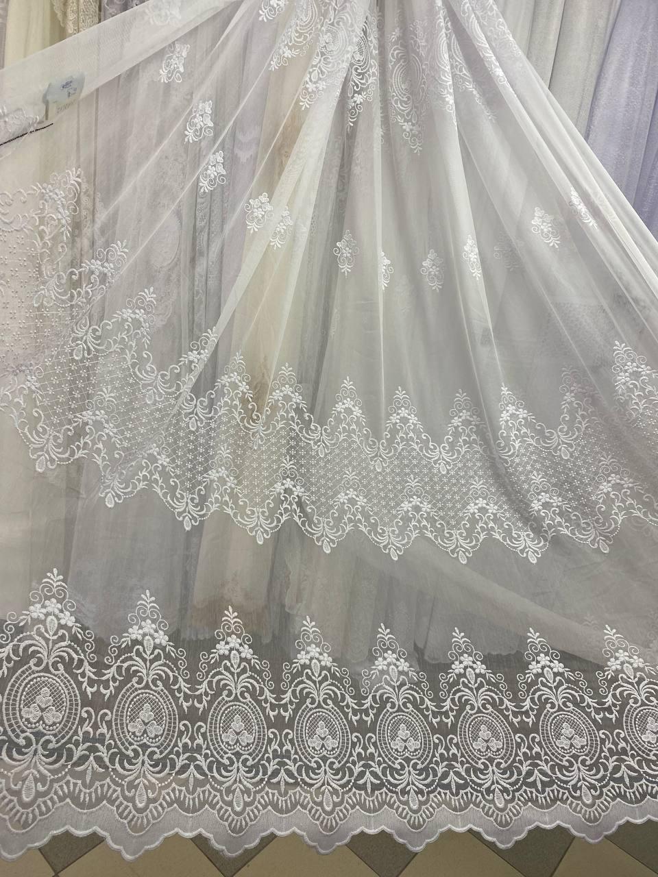 Тюль бамбук заввишки 2,8 м. білий