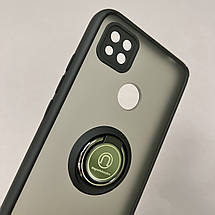 Чохол для Xiaomi Redmi 9C чохол з кільцем із захистом камери на телефон сяомі редмі 9с чорний t8b, фото 4