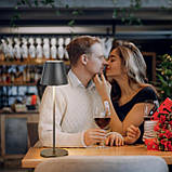 Настільна лампа GGNOO з димою світлодіодною батареєю, 8 кольорів RGB, сенсорне керування, зарядка з сенсорною основою, IP54, фото 7