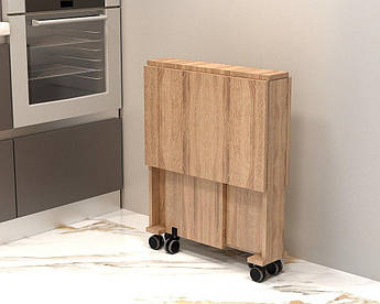 Стіл розкладний на колесах "Соло" Гамма стиль Дуб сонома