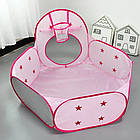 Дитячий будиночок намет з тунелем та басейном для кульок / Ігровий намет для дітей / Складаний намет, фото 5