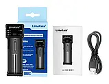 LiitoKala Lii-100C Універсальна USB зарядка акумуляторів АА ААА 18650 18350 26650 16340 14500 3.7В 1.2В, фото 2