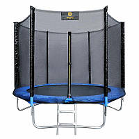 Батут Rippey TRAMPOLINA 8 FT ZUMA (244 см, 100 кг, посилений каркас, оцинкована сталь, мат для стрибків)
