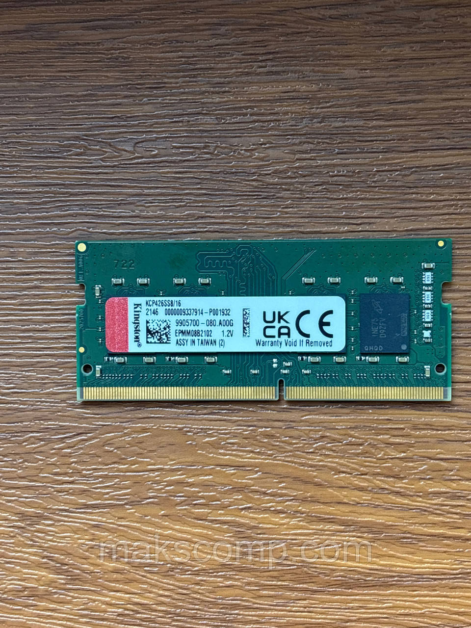 Пам'ять Kingston 16Gb DDR4 PC4-2400T So Dimm, фото 1