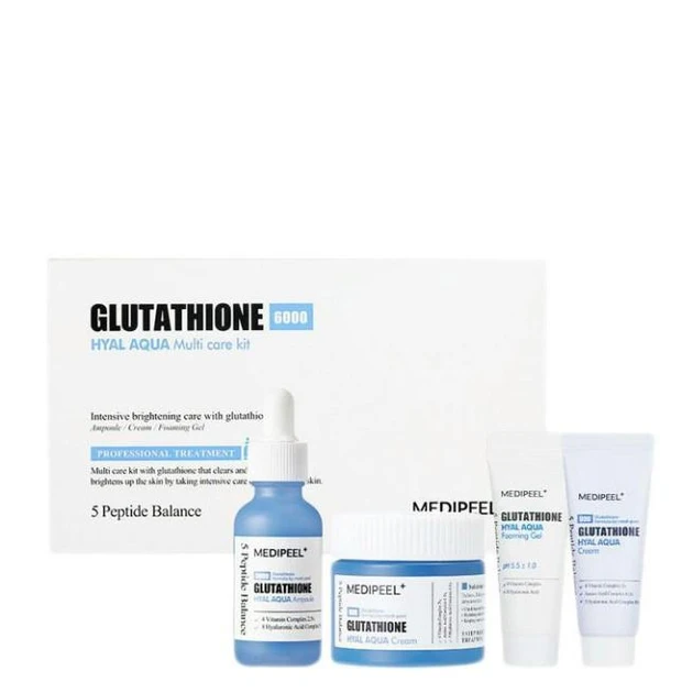 Набір зволожувальних засобів з глутатіоном Medi-Peel Glutathione Hyal Aqua Multi Care Kit 15 мл / 15 мл / 30 м