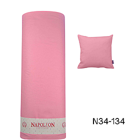 Поплін однотонний, рожевий №34