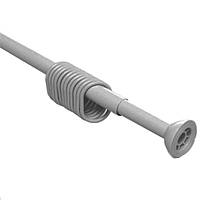 Карниз 1,2-1.8 м для ванної «Lux Galaxy» Сірий 013