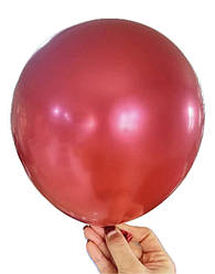 Повітряна куля Хромована 10 дюймів пачка 50 штук червона scarlet red